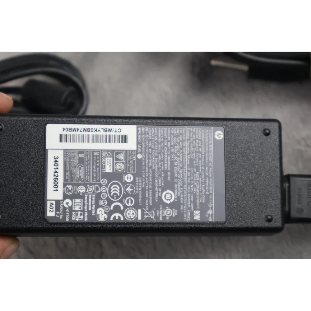 HP 90W Laptop‎ AC Adapter Charger 19V 4.74A Genuine OEM Power Supply Black